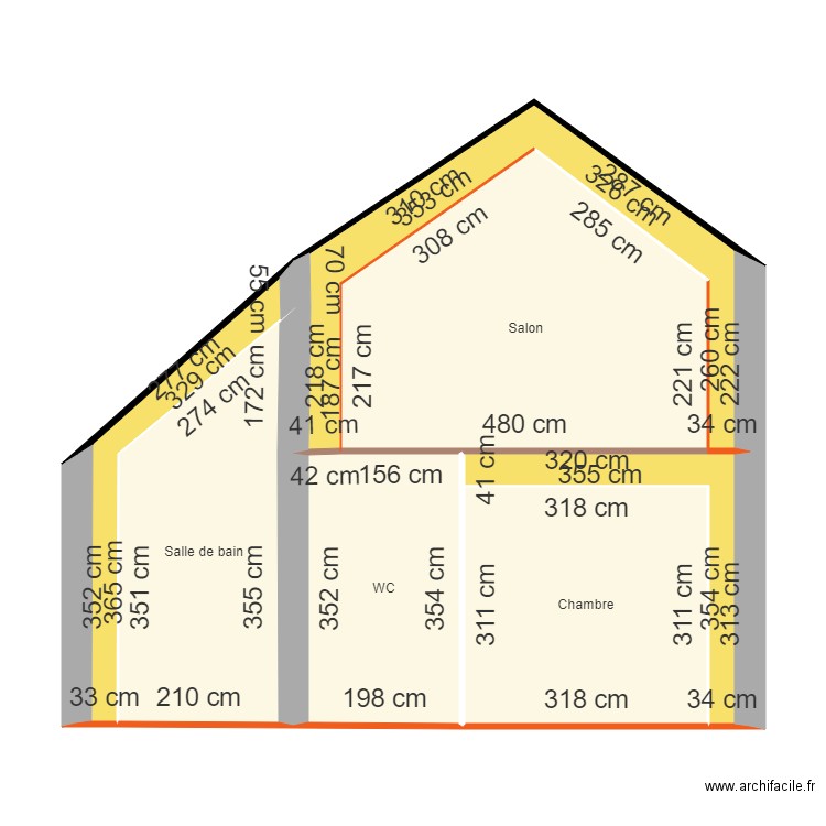 facade1. Plan de 0 pièce et 0 m2