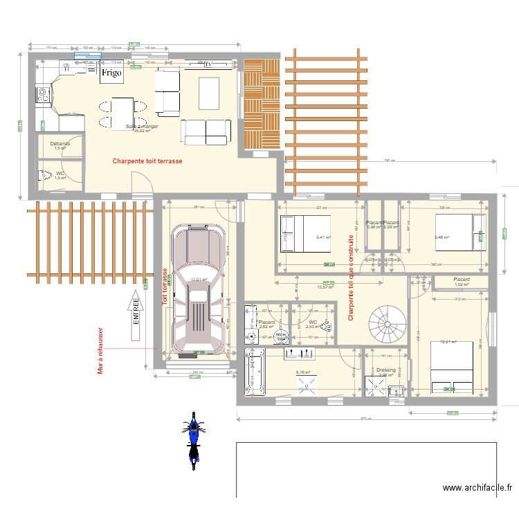 Rudy V6 etg. Plan de 21 pièces et 218 m2