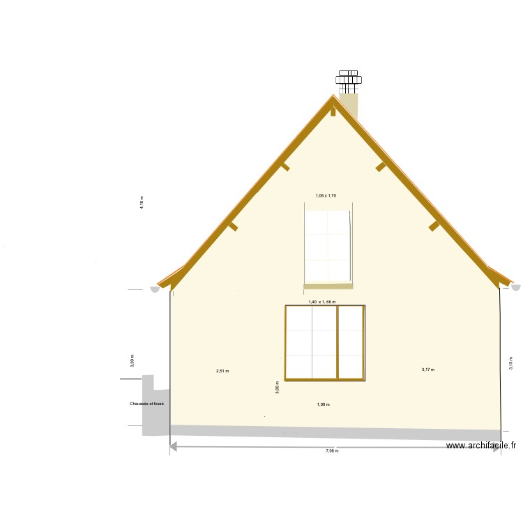 Meaulne Pignon Nord. Plan de 0 pièce et 0 m2