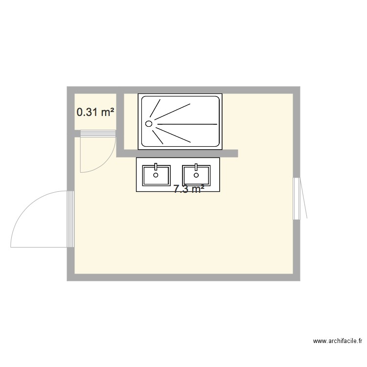 SDB. Plan de 0 pièce et 0 m2