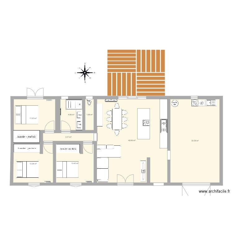 maison nous. Plan de 0 pièce et 0 m2