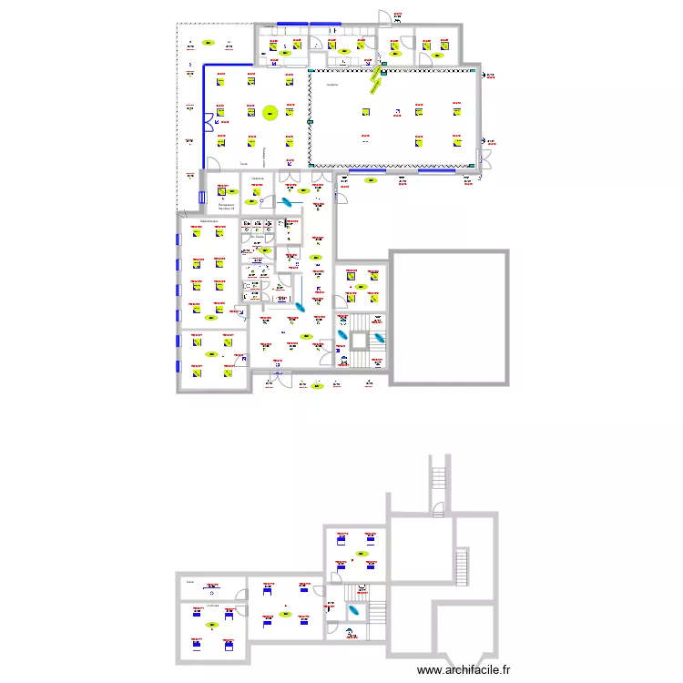 Dorfhauses Eclairages gaine de sol. Plan de Dorfhauses Eclairages gaine de sol. Plan de