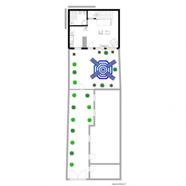 JARDIN. Plan de 0 pièce et 0 m2