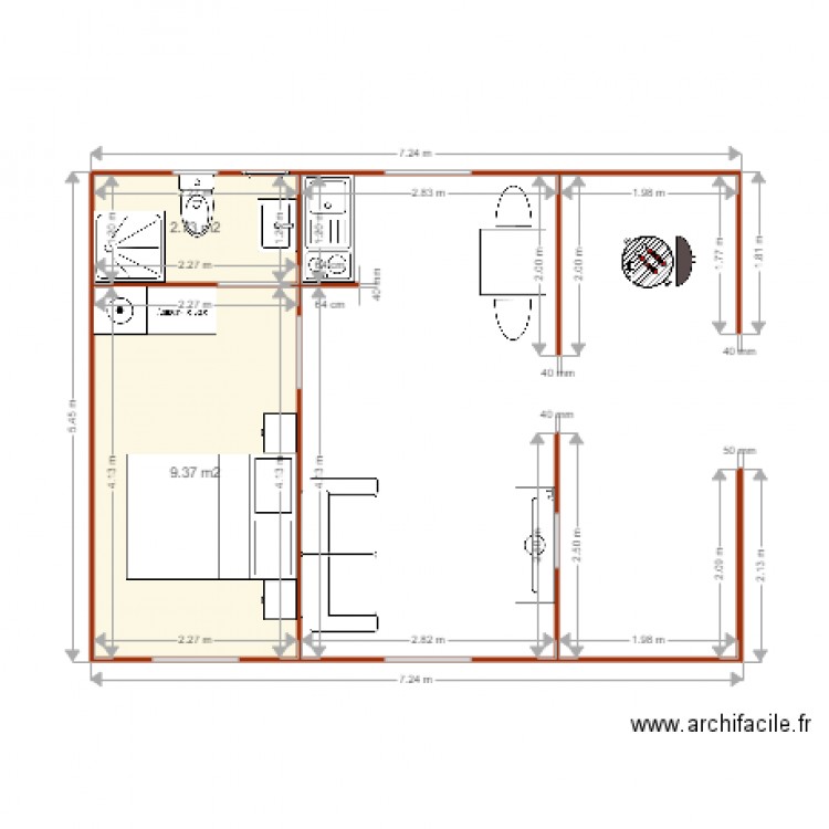 Las Aires. Plan de 0 pièce et 0 m2