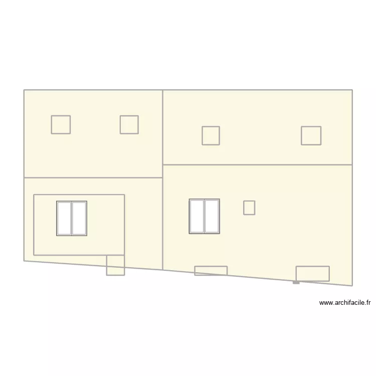 Rambouillet facade est existant. Plan de Rambouillet facade est existant. Plan de