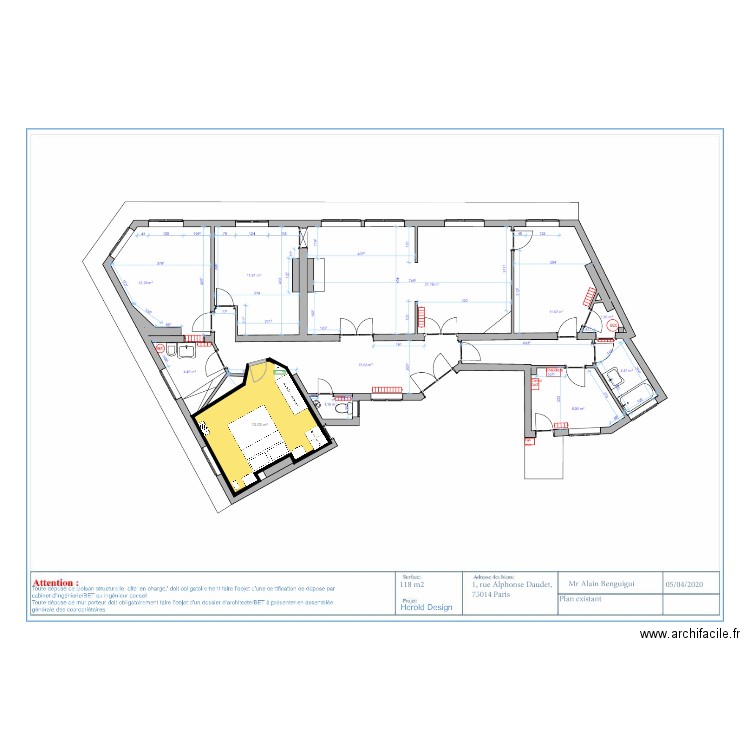 chambre parents. Plan de 0 pièce et 0 m2