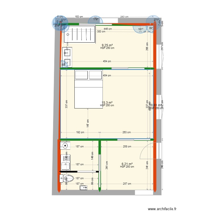chauvot nouvelle cloison chambre. Plan de 0 pièce et 0 m2