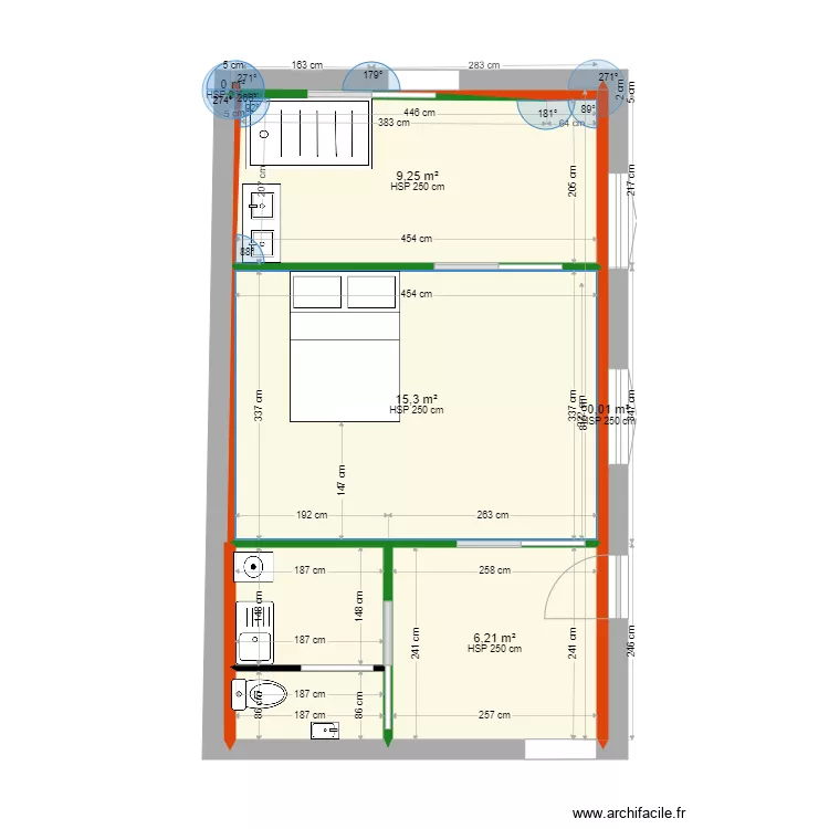 chauvot nouvelle cloison chambre. Plan de 