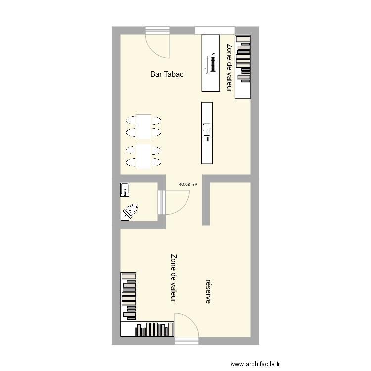 TABAC L EVILYS BAR. Plan de 0 pièce et 0 m2