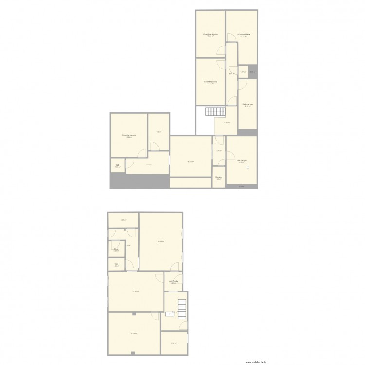 Maison Champles. Plan de 0 pièce et 0 m2