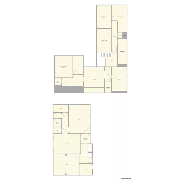 Maison Champles. Plan de Maison Champles. Plan de