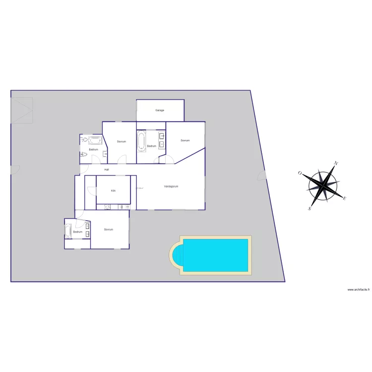 Planritning Villamartin. Plan de 