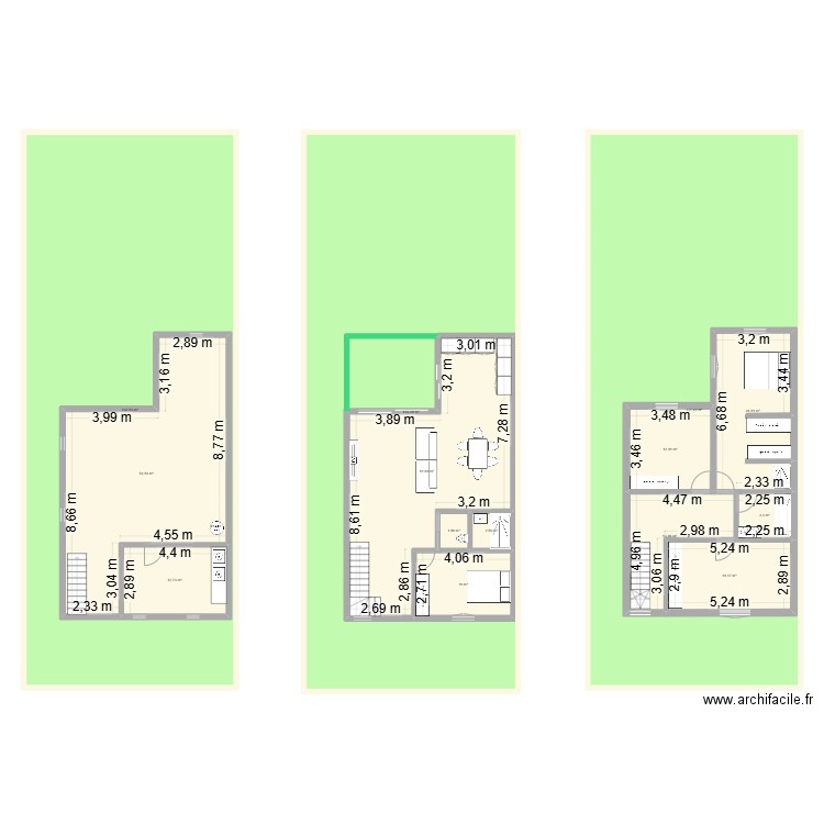 Studio Gentilly. Plan de 14 pièces et 831 m2