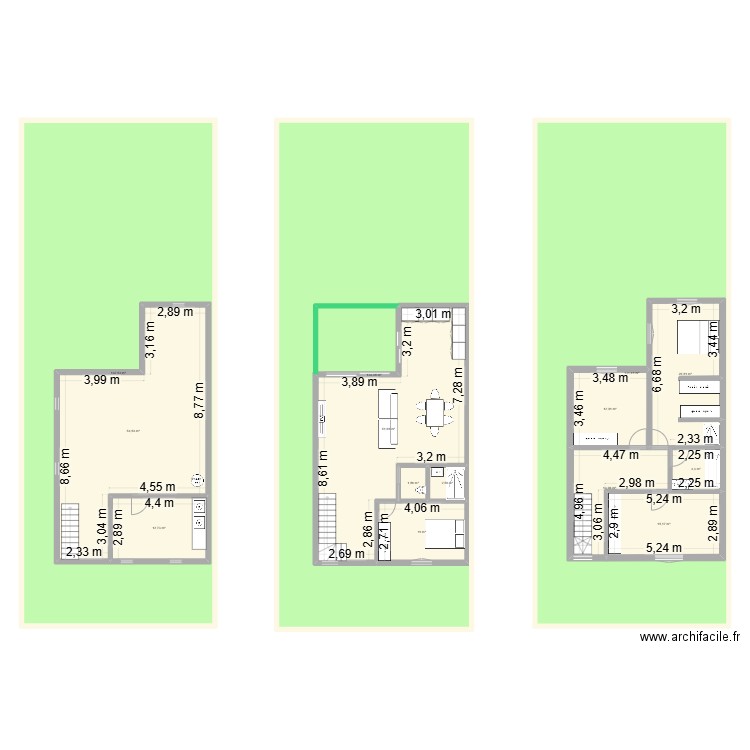 Studio Gentilly. Plan de 0 pièce et 0 m2