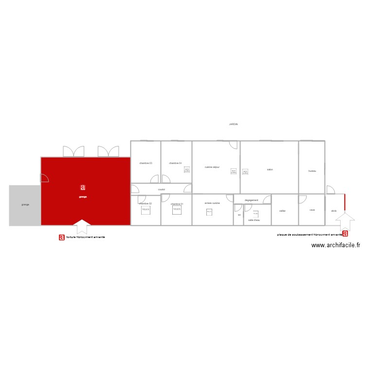 moussion mout am. Plan de 0 pièce et 0 m2