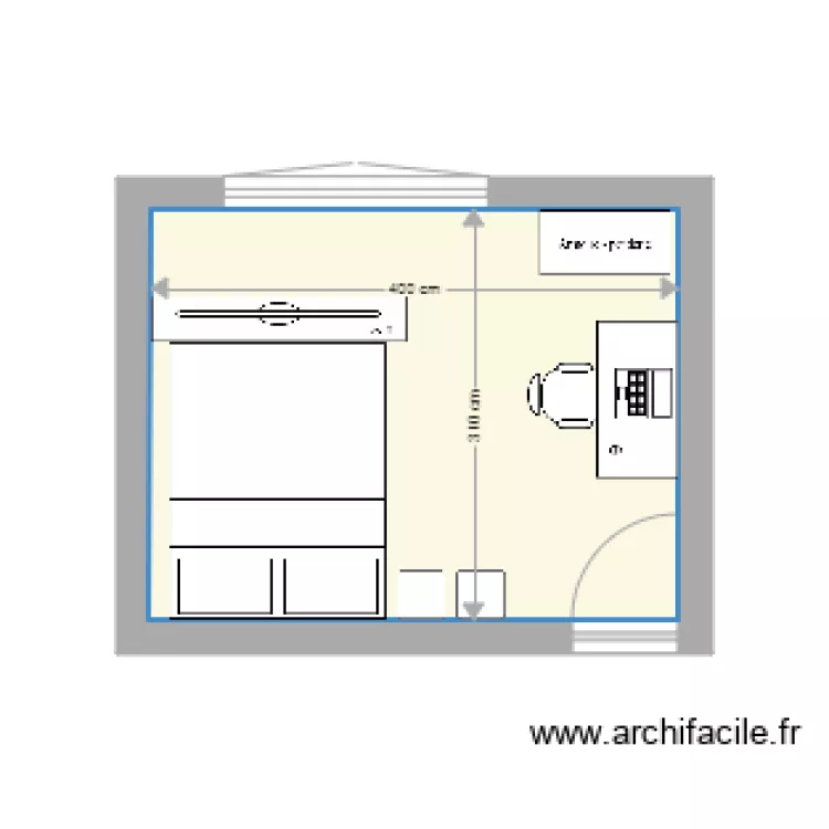 CHAMBRE SEB. Plan de CHAMBRE SEB. Plan de