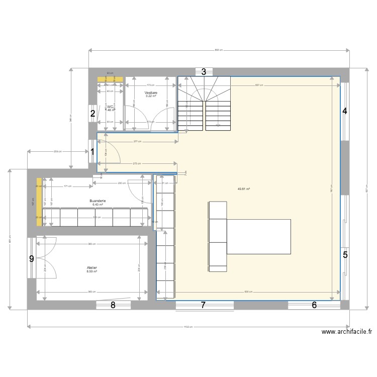 C la bonne. Plan de 0 pièce et 0 m2