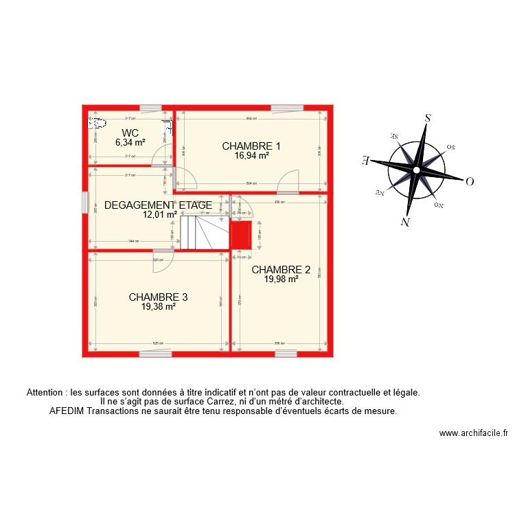 BI 7541 ETAGE PASCAL. Plan de 0 pièce et 0 m2