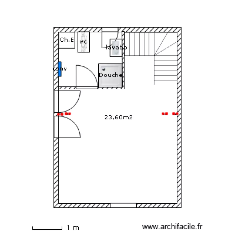 Annexe1 &eacute;tage. Plan de 