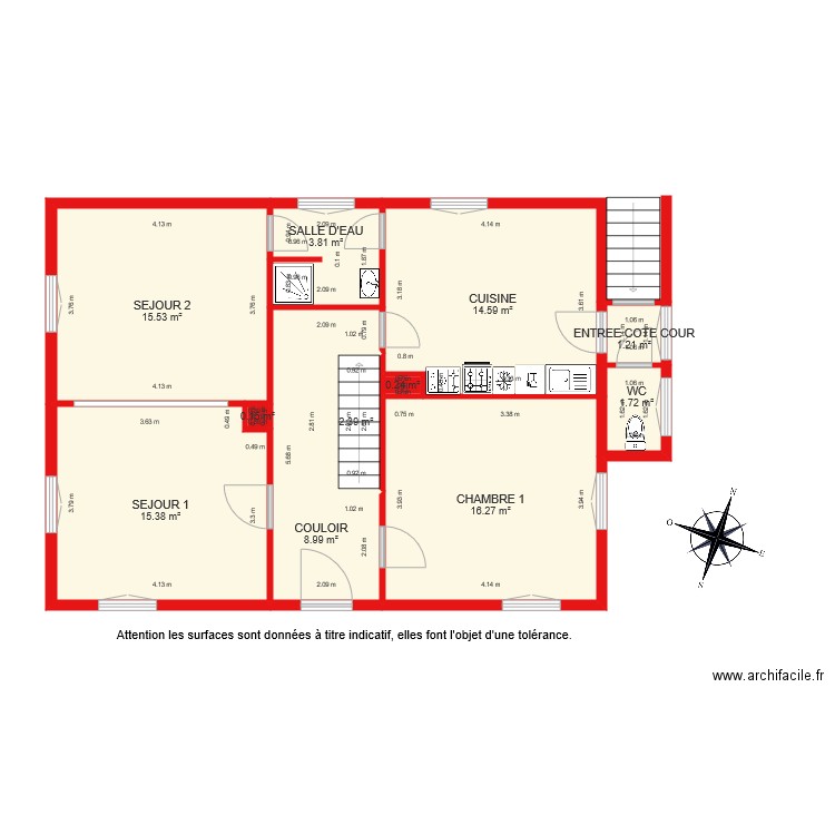 BI 2318 RDC. Plan de 0 pièce et 0 m2