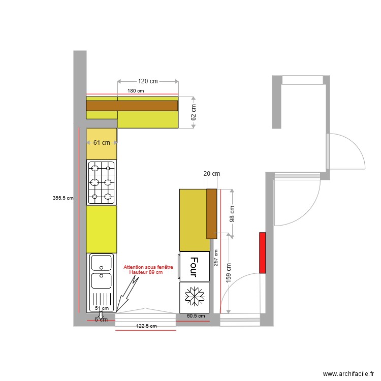 Côtes CUISINE. Plan de 0 pièce et 0 m2