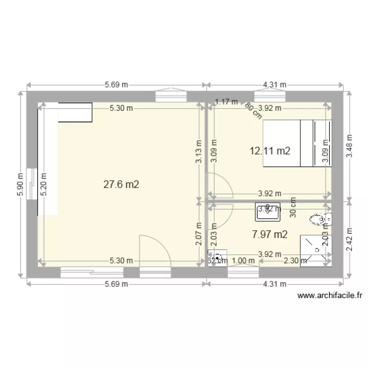 PLAN MAISON interieur. Plan de PLAN MAISON interieur. Plan de