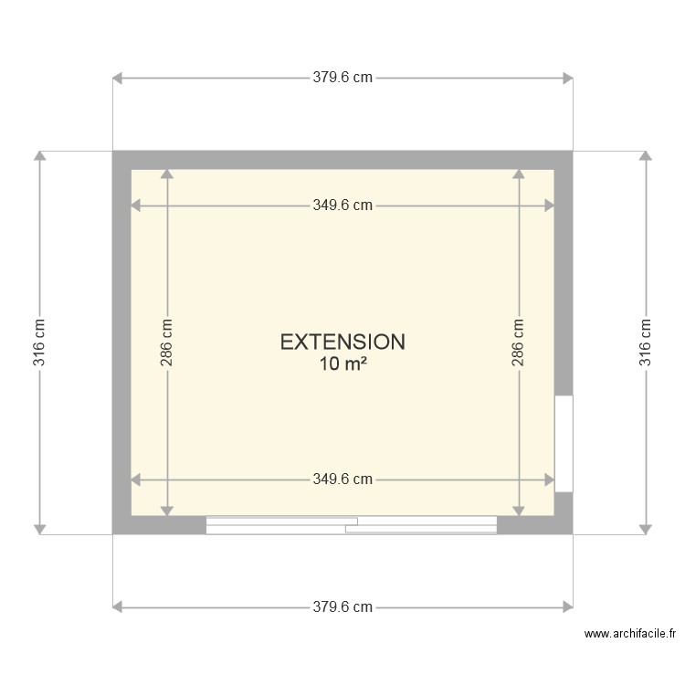 EXTENSION. Plan de 0 pièce et 0 m2