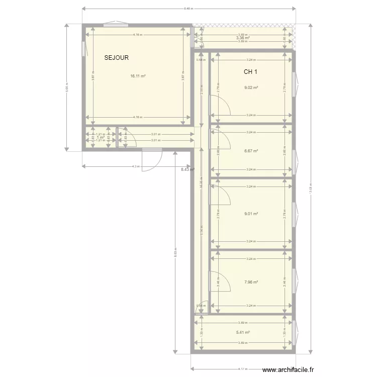 4 Cit&eacute; SOUZY 75011 . Plan de 