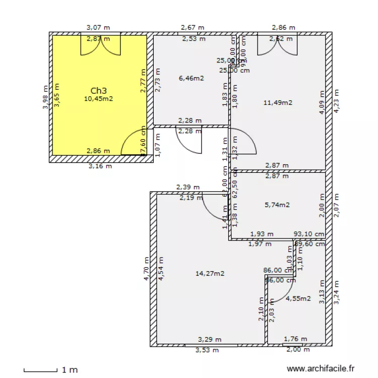 coin nuit couleur 3. Plan de coin nuit couleur 3. Plan de