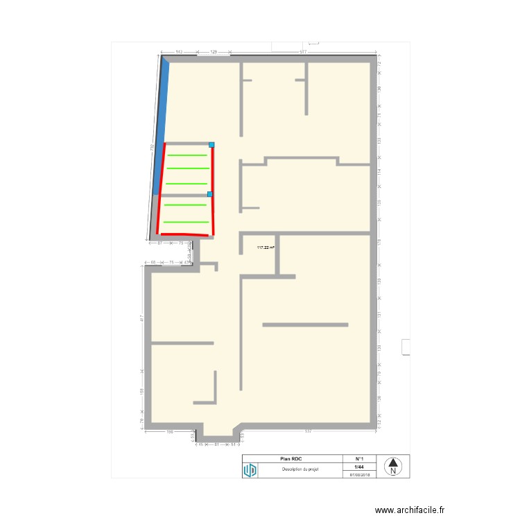 Colbert mezzanine V2. Plan de 0 pièce et 0 m2