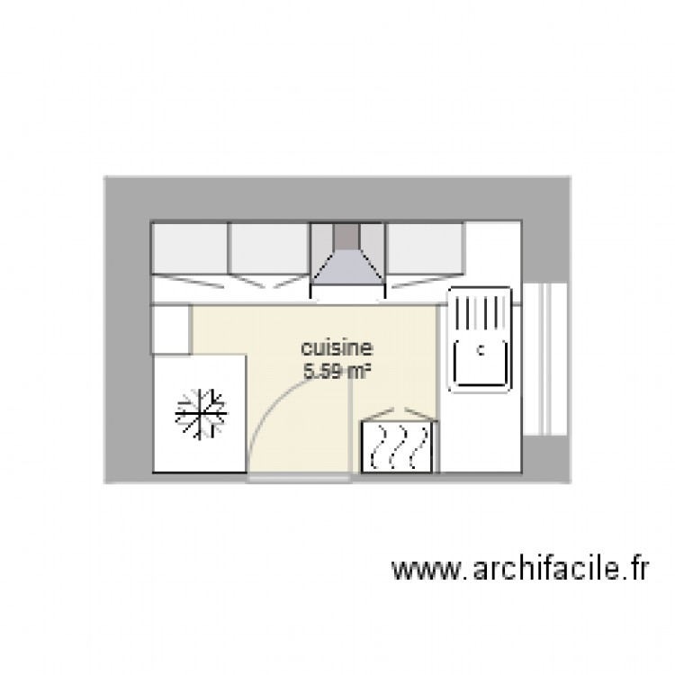 Cuisine Bessancourt. Plan de 0 pièce et 0 m2