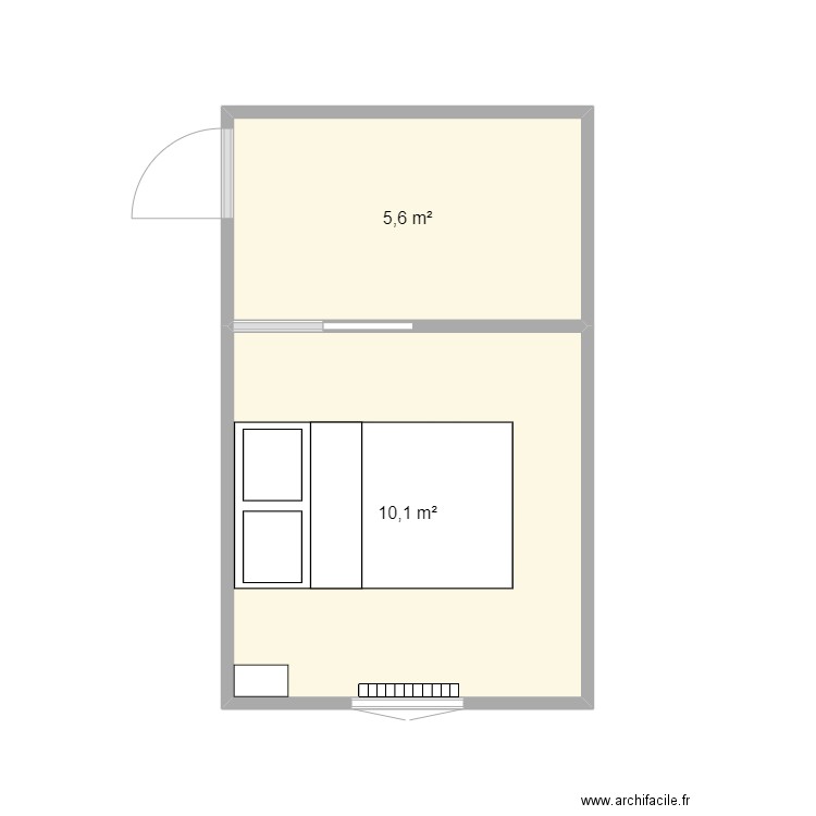 chambre. Plan de 0 pièce et 0 m2