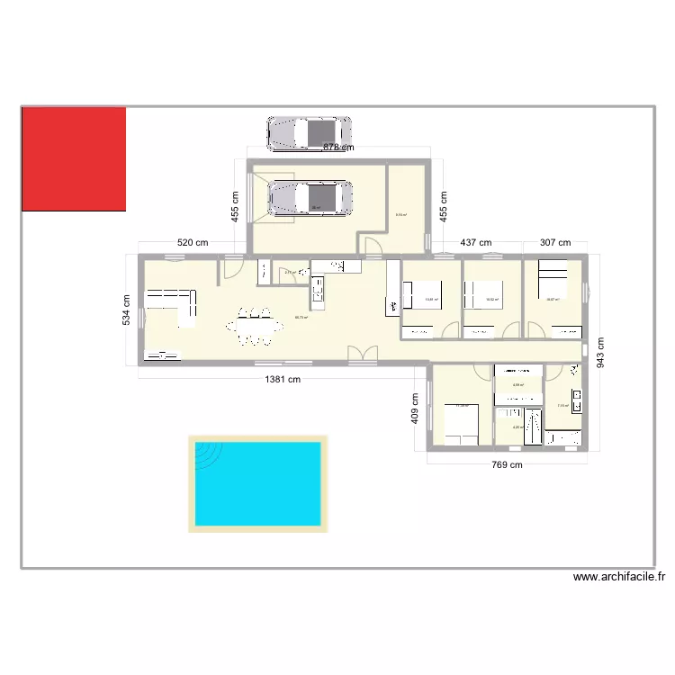 Maison Le pradet 2. Plan de 