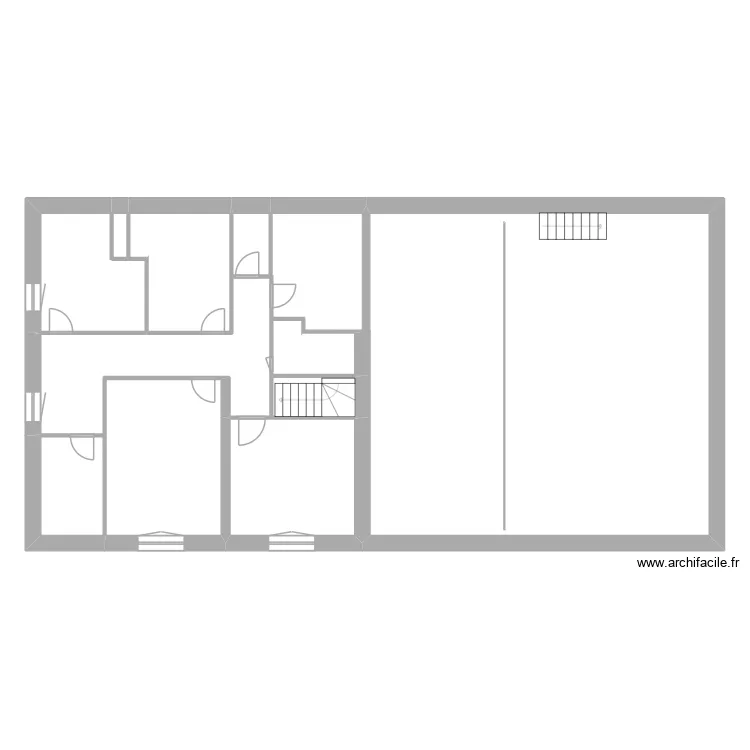 Etage2 Florent. Plan de 10  et 190 m²