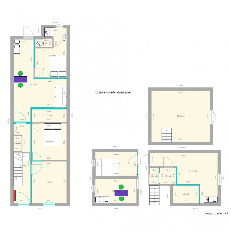 jaures plans 1. Plan de 0 pièce et 0 m2