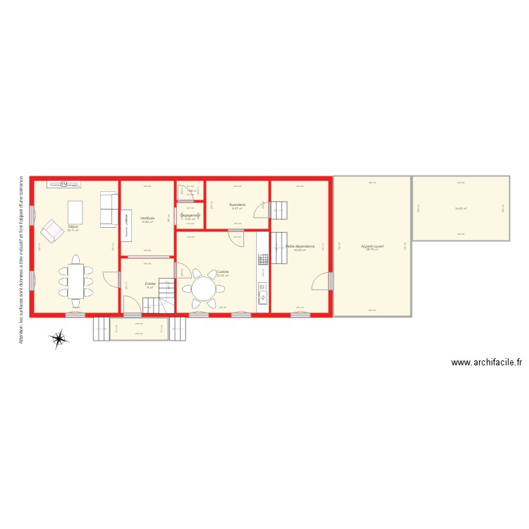 BI 1800 dépendances. Plan de 0 pièce et 0 m2