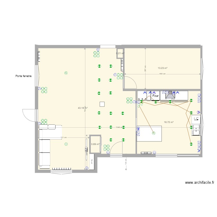 plan electricite partiel 210104. Plan de 0 pièce et 0 m2