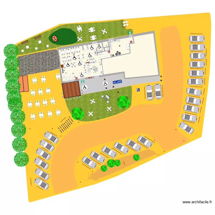 GENERAL PROJET. Plan de 1  et 245 m²