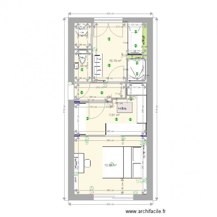 zone parentale 25 mars 2017. Plan de 0 pièce et 0 m2