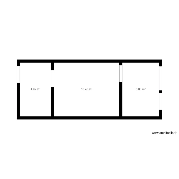 RESTO  POULET B COURNEUVE . Plan de 