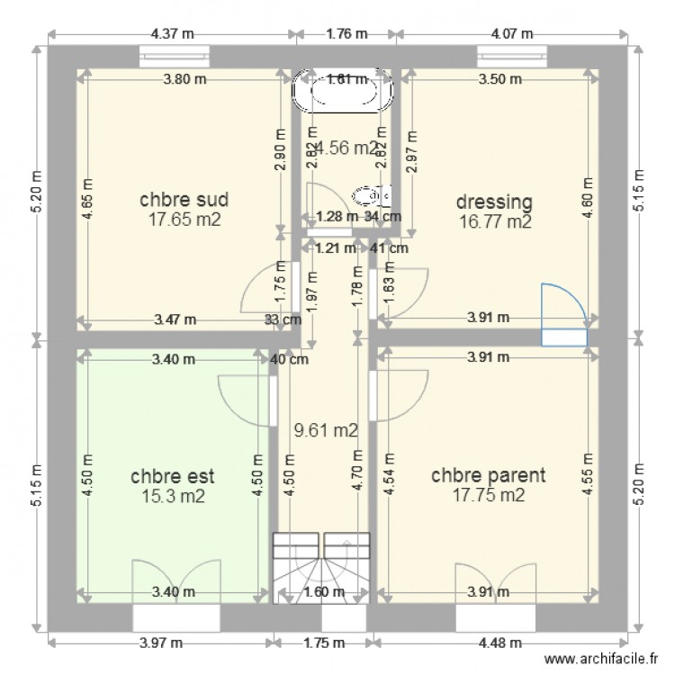 coulmiers 1er etage bis. Plan de 0 pièce et 0 m2