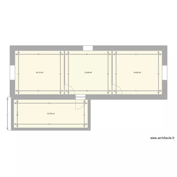 Plan &eacute;tage cotations 2. Plan de 