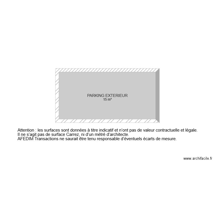 BI 6325 PARKING. Plan de 0 pièce et 0 m2