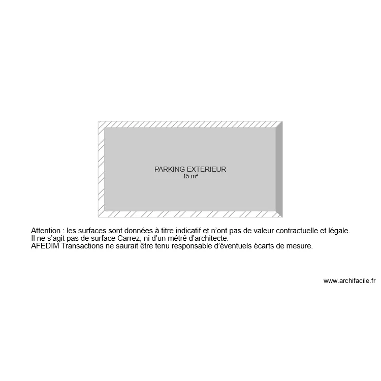BI 6325 PARKING. Plan de 