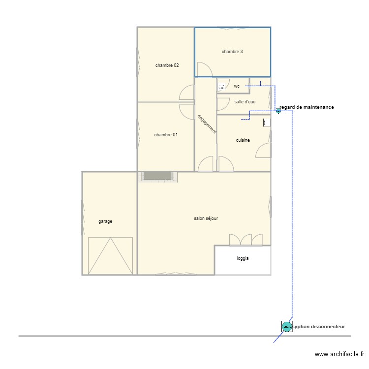 galet 1095 ass. Plan de 10 pièces et 111 m2