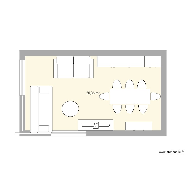 Salon. Plan de 0 pièce et 0 m2