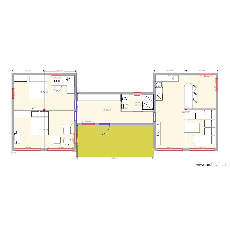 75/2 откорректированный. Plan de 0 pièce et 0 m2