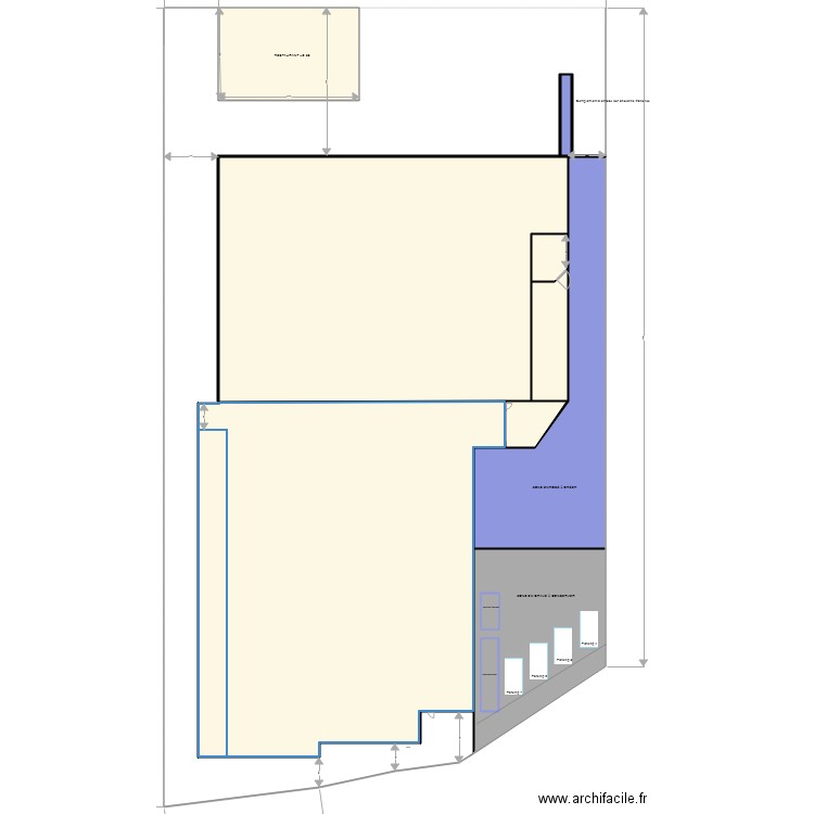 Zilo surface enrobé à créer. Plan de 0 pièce et 0 m2