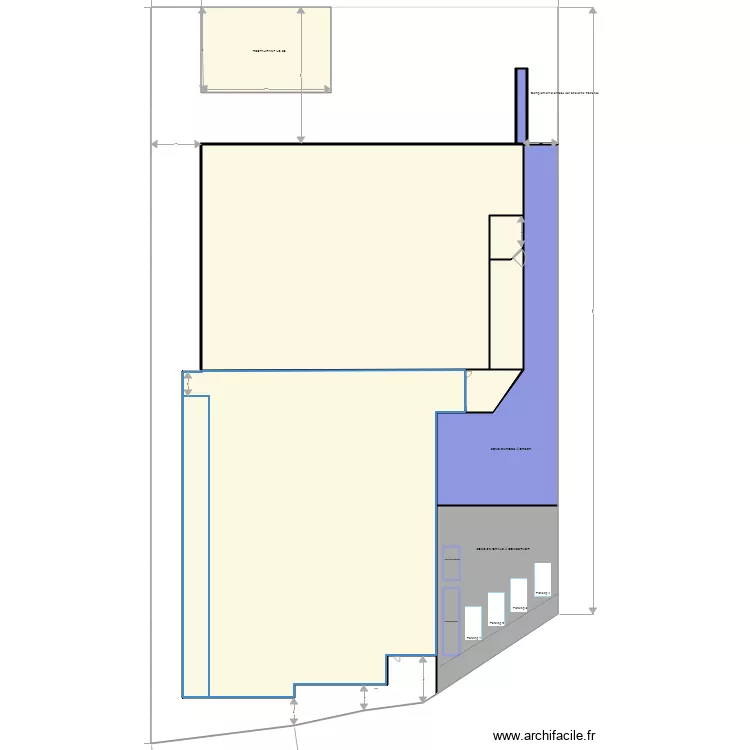 Zilo surface enrobé à créer. Plan de Zilo surface enrobé à créer. Plan de