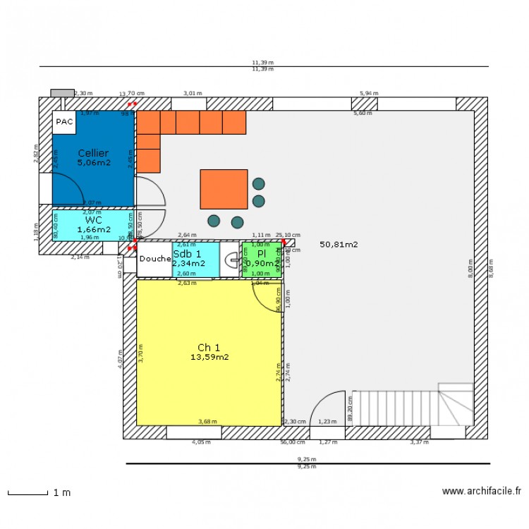 HAEZEBROUCK R 1 Rdc 2. Plan de 0 pièce et 0 m2